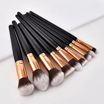 

10PCS Professional Makeup Brushes Kit Soft Synthetic Hair White Handle Brush Eyeshadow Eyebrow Foundation Make Up Cosmetics Tool
