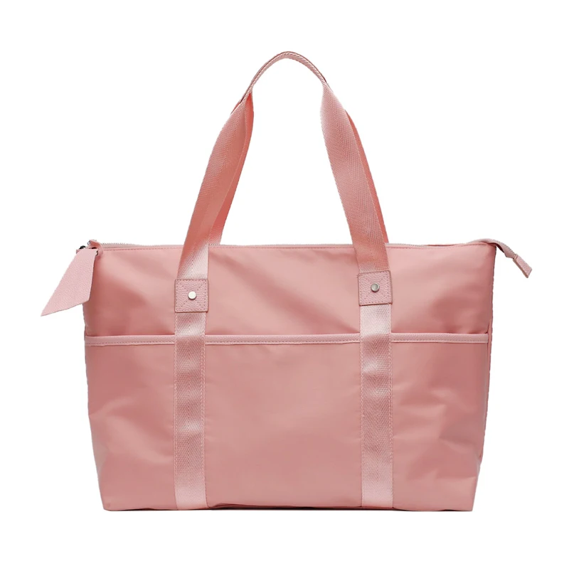 

Women Travel Bags Pink Tote Shoulder Travel Luggage Bag Portable Handbags Big Weekend Bag Nylon Female Waterproof Duffle Reistas