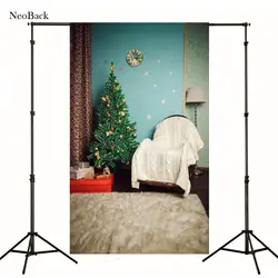 Neoback Новый 5x7ft маленьких Рождественские подарки фон цифровые печатные виниловые камин фотографии фоном фото студия p1082