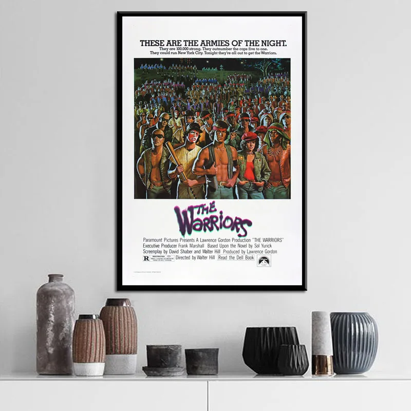 

P745 The Warriors Classic Movie Art Painting Silk Canvas Poster Wall Home Decor