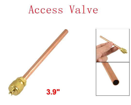 

3.9" Extension Copper Tube Air Conditioner Refrigeration Access Valve 5pcs