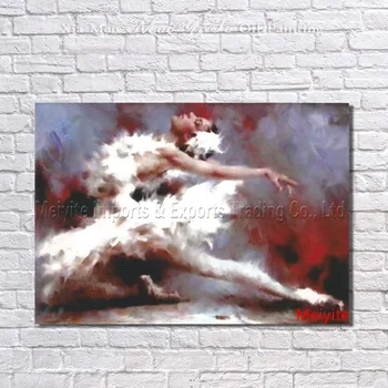 

The latest Tango dancing girl modern Handmade figure Oil Painting wall art on Canvas for living Room home Decor Picture no frame