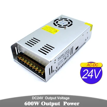 

Single Output Switching power supply DC 24V 25A 600W Driver Transformers AC110V 220V TO DC24V SMPS for Led Light CCTV 3D Printer