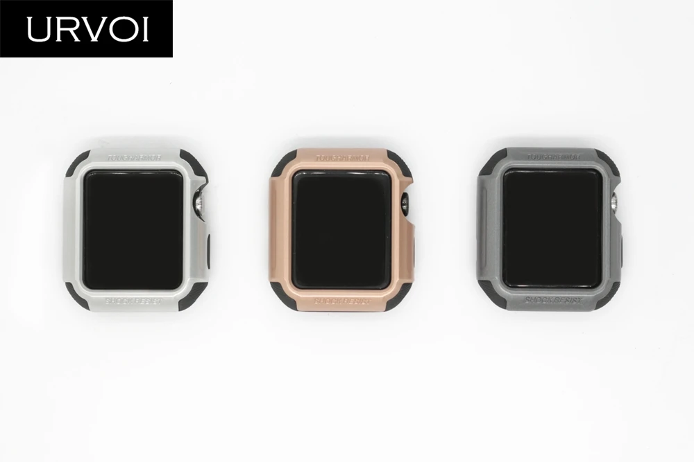 Чехол URVOI для Apple Watch series 3 2 1 pc жесткий защитный силиконовый чехол iWatch