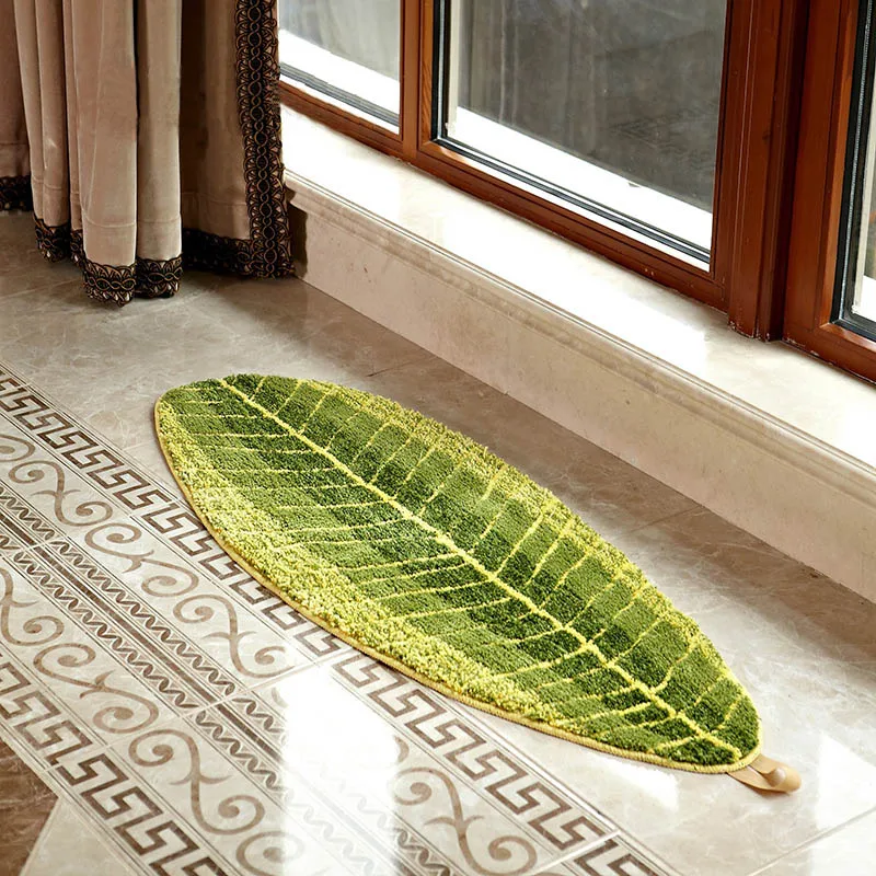 Creative Leaves Mat Doormat Bathroom Carpet Leaf Rugats Door Creative Leaves Mat Doormat Bathroom Carpet Leaf Rugats Door Bedside Fluffy Kitchen Rug Tapetes Para Casa Teti In From Home Garden On