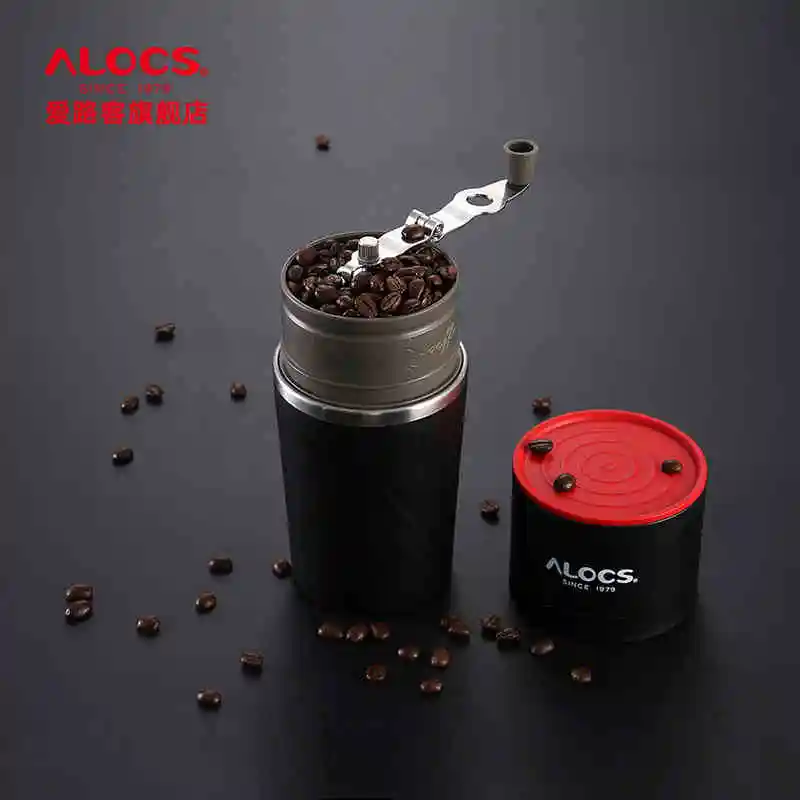 ALOCS Outdoor Tableware Portable Coffee Maker 4 in 1 Stainless Steel