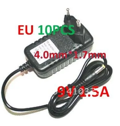 10 PCS Cheap 4.0x1.7mm EU AC to DC Power adaptor 100V 240V Charger 1.5A 9V 1500mA | Электроника