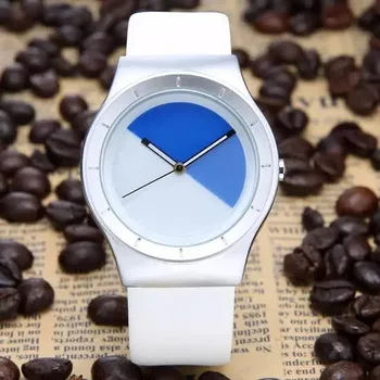 

Relojes Mujer Quartz Ladies Clocks Women's Sports Watches Men New Casual Pu Leather Belt Fashion Minimalist Design Rotating Disc
