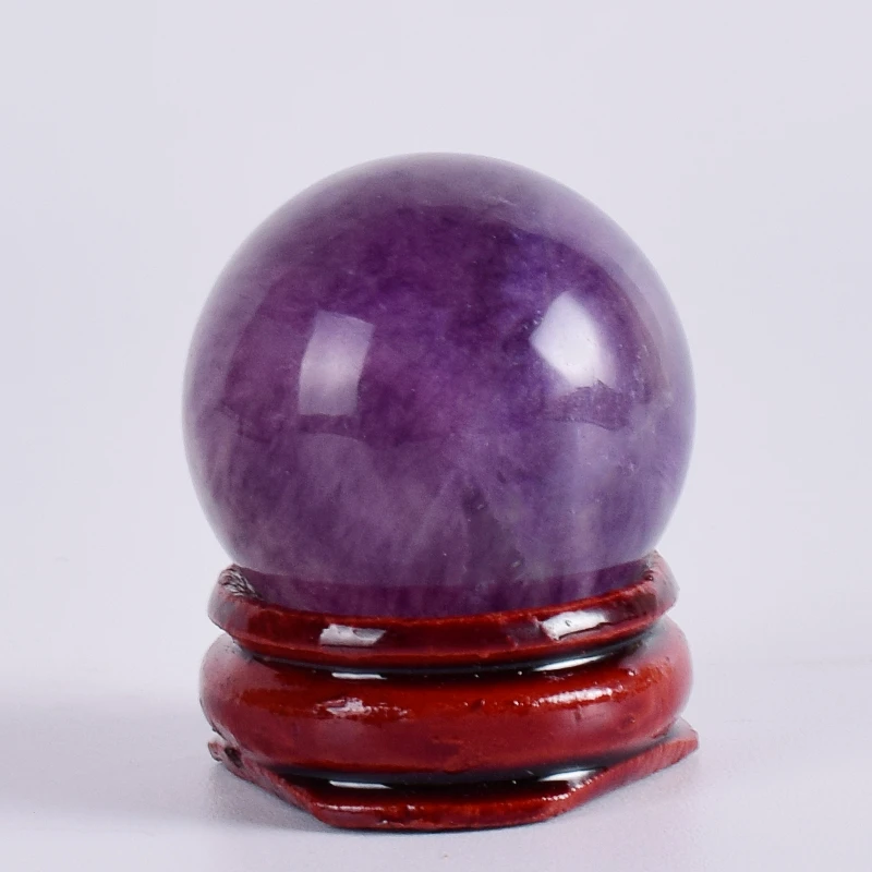 40MM Fluorite Sphere Healing Crystals Massage Stones Ball Mineral Reiki Decor