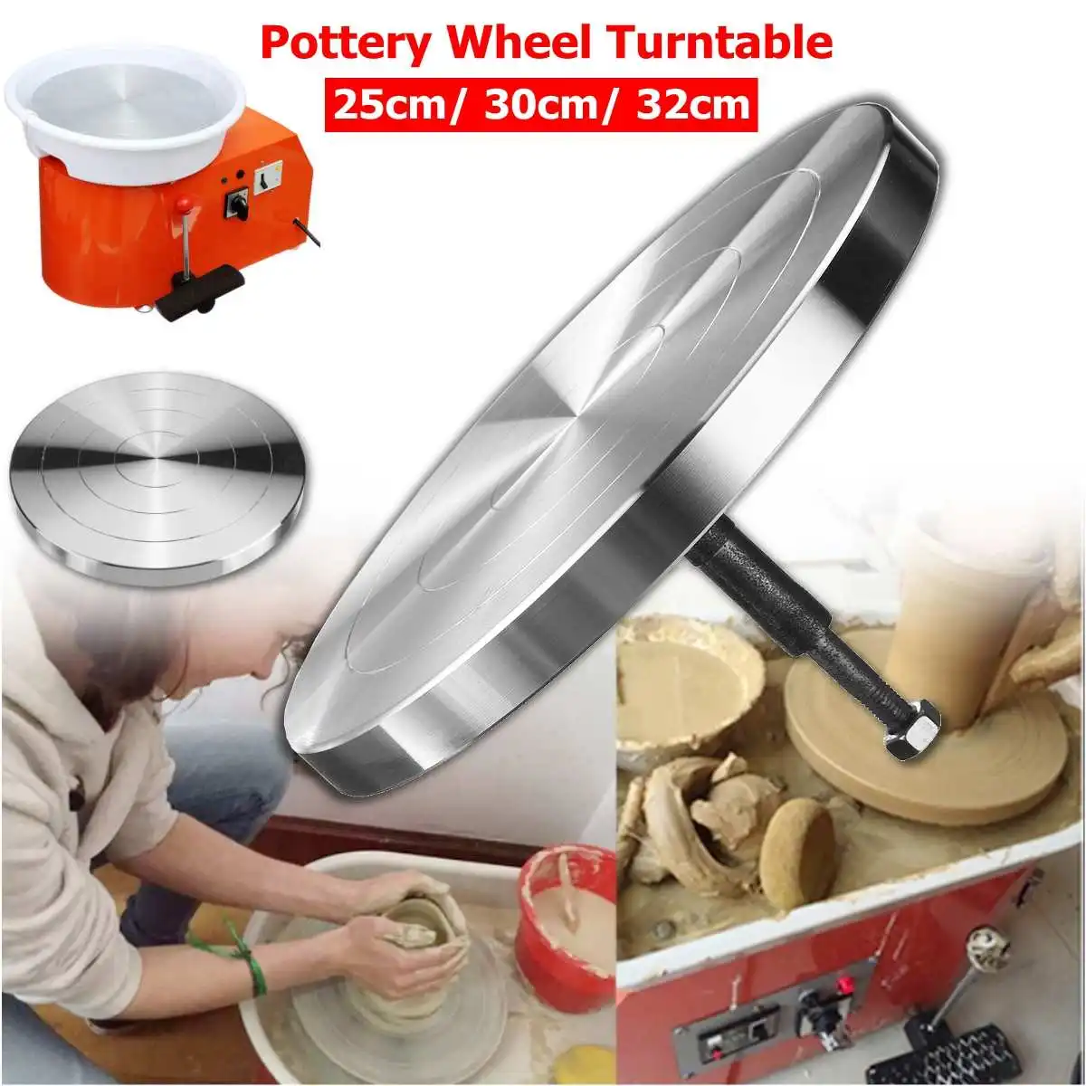 

25/30/32CM Pottery Wheel Turntable Turnplate Clay Sculpture Modelling for Ceramic Machine