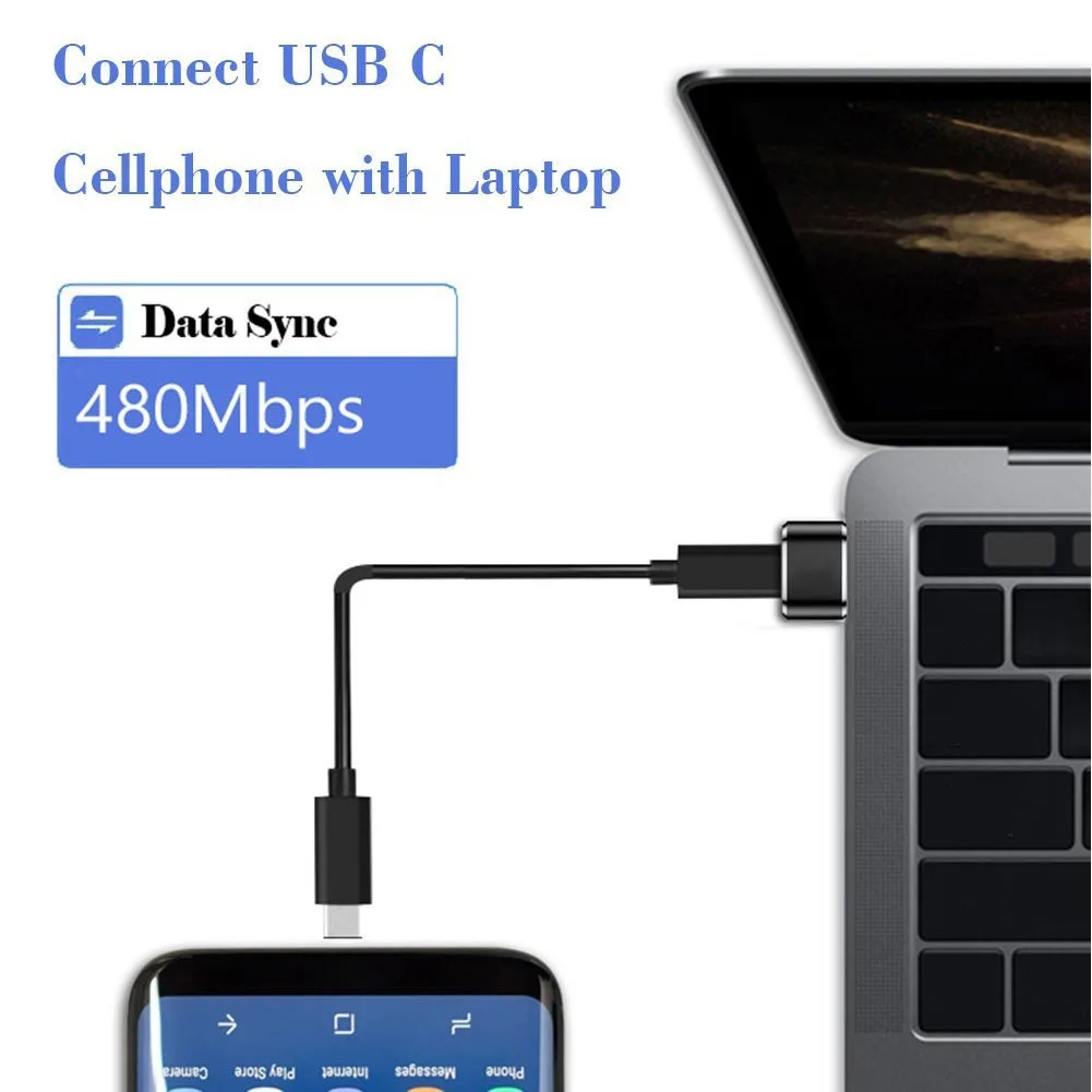 Внешний к Type-C и разъемом типа «мама» разъем адаптера USB 2,0 Мужской USB C USB-кабель с вилкой Mini адаптер