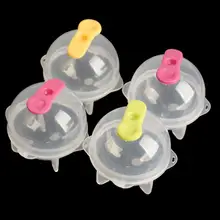 4 шт. безопасная пластиковая круглая формочка для шариков изо льда с крышкой ледовые шарики производитель кубиков барные кухонные принадлежности E5M1