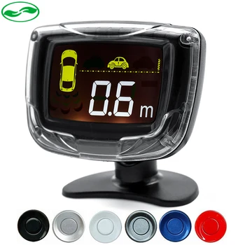 

Car LCD Display Parking Sensor LED 4 Reverse Auto Parking Sensors Backup Radar Detector System Kit