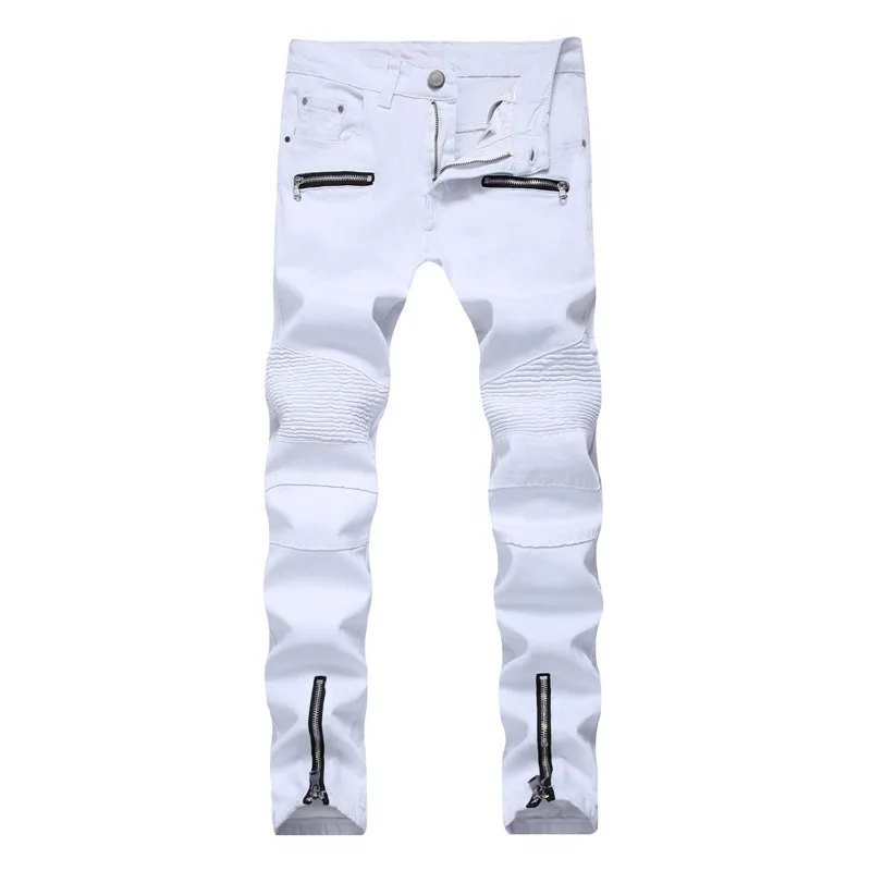 lined white trousers