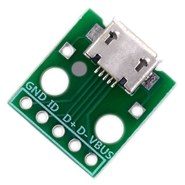 10Pcs Micro-Usb To Dip Adapter 5Pin Female Connector B Type Pcb Converter                                                     #8