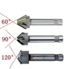 YG8 alloy chamfering cutter straight shank 60degree 90degree 16mm 20mm 25mm milling cutter with carbide countersinks ► Photo 2/4