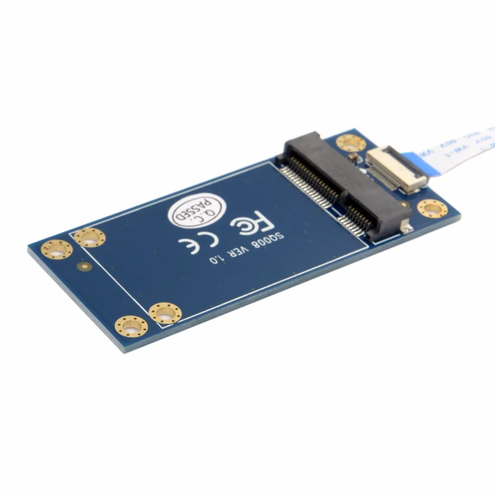 50mm Mini PCI-E 52Pin mSATA SSD a M.2 NGFF clave B adaptador añadir Tarjetas de PCBA