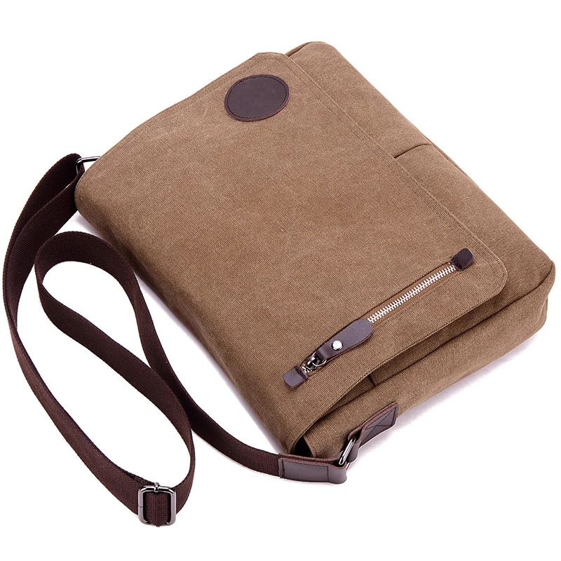 Холщовая Повседневная и деловая мужская сумка-мессенджер, сумки через плечо, сумки на молнии с клапаном, ранец A4 Flie Pack для ноутбука, компьютера