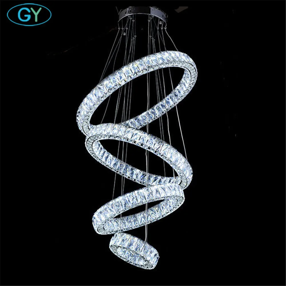 

Modern Crystal Chandelier Lighting Luxury led Chandeliers Lamp Suspended Light Lustres De Cristal leds DIY Lamp home Hotel lamp