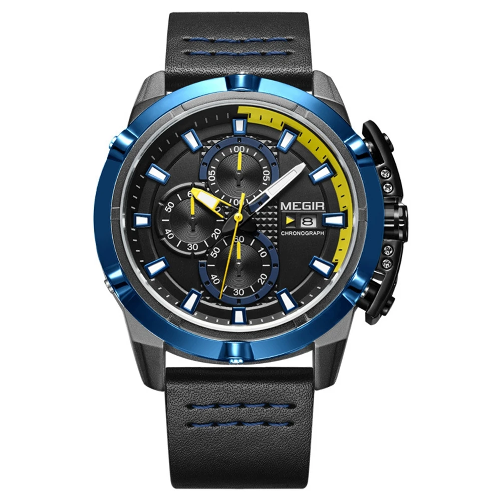 

MEGIR Creative Sport Watch Men Relogio Masculino Fashion Brand Luxury Quartz Chronograph Army Military Wrist Watches Clock Men