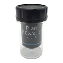 40X Ахроматический бесконечный план бесконечности объектив для оlympus UIS2 Биологический микроскоп DIN 45 мм RMS монтажный 0,65 Весна