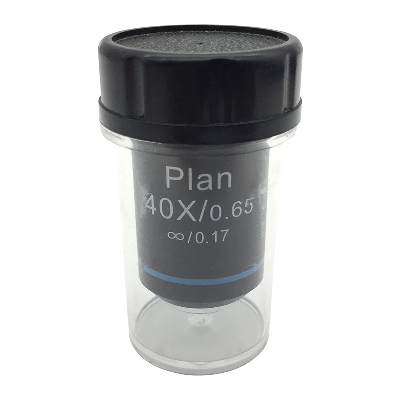 

40X Achromatic Infinite Infinity Plan Objective Lens for Olympus UIS2 Biological Microscope DIN 45 mm RMS Mounting 0.65 Spring