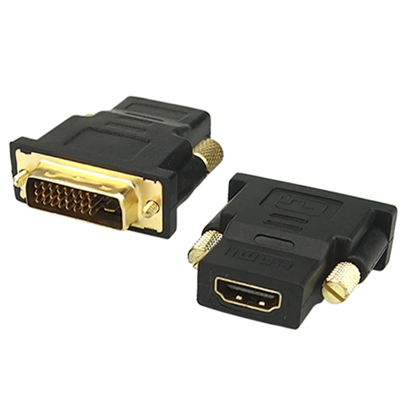 HDMI Женский к DVI 24+ 1 Мужской адаптер DVI-D к HDMI 1080P HD ТВ конвертер для ПК PS3 проектор ТВ коробка