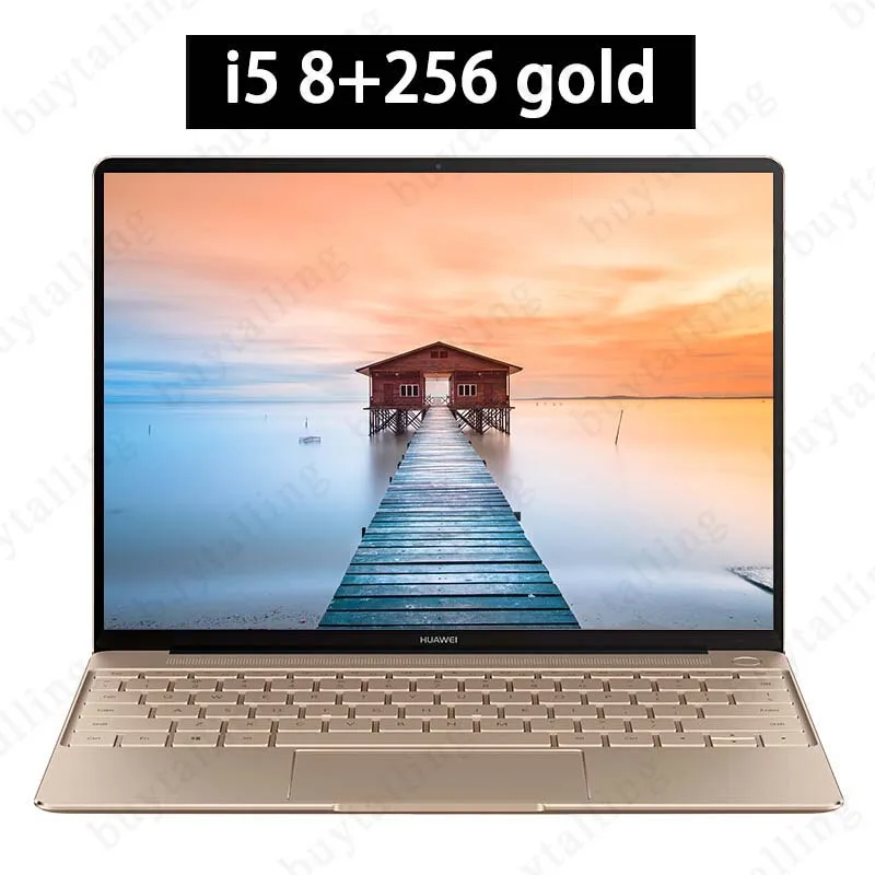 Huawei MateBook X 13,0 ''Intel Core i5-7200U/i7-7500U 4 Гб ОЗУ 256 ГБ SSD компьютер Windows 10 ips 2160x1440 отпечаток пальца ноутбук - Цвет: i5 8G 256G gold
