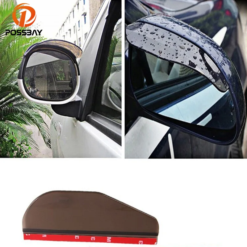 POSSABY Car Rear View Mirror Weatherstrip Flexible Rear View Mirror