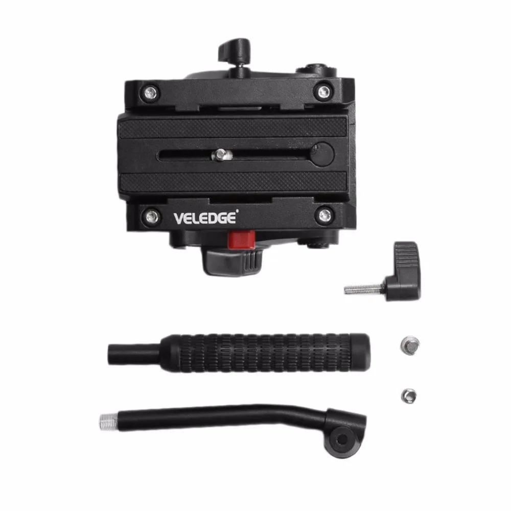 

VELEDGE Upgraded Lightweight Fluid Head Hydraulic Damping Video Camera Tripod Head For Pro DSLR Tripod Monopod