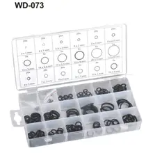 225 шт. 18 размеров автомобиль резиновое уплотнительное кольцо уплотнительные прокладки Ассортимент Набор инструментов черный