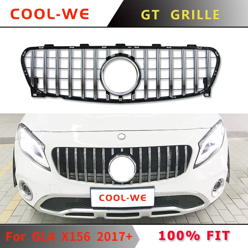 For Mercedes Benz for GLC Class X156 GT Grille Front Bumper Racing Grill 2017-2019 GLC200 GLC250 GLC260 | Автомобили и мотоциклы