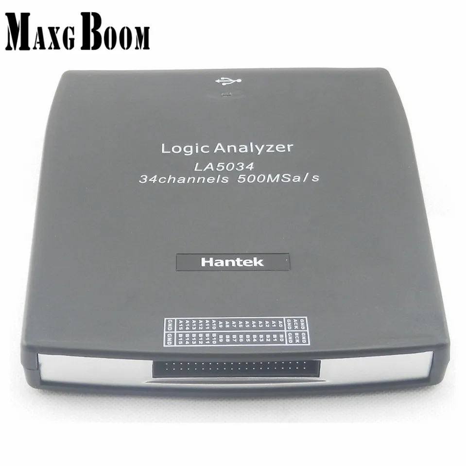 

PC-Based USB 34Channels Logic Analyzer Max. 150MHz Input Bandwidth 500MHz Sample Rate Built-in 250MHz Frequency Counter LA-5034