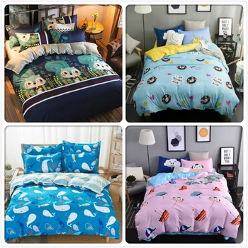 

Soft Cotton Bed Linens Duvet Cover Pillowcase 3pcs Bedding Sets Kids Child Adult Quilt Comforter Pillow 150x200 180x220 200x230