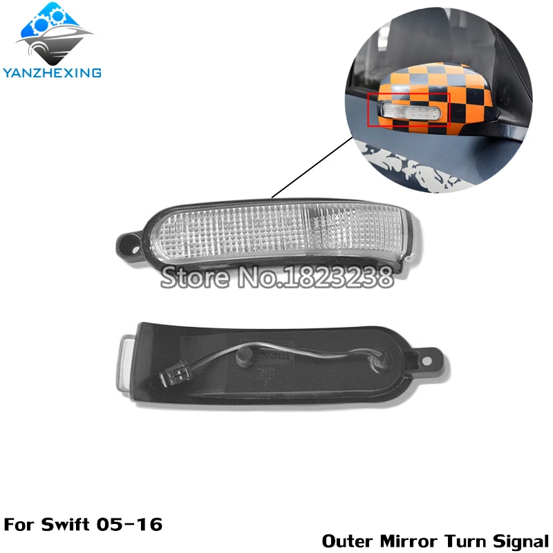 

Rearview Turn Signal Outer Mirror Lamp Repeater Indicator Light For Suzuki Swift 2005-2016