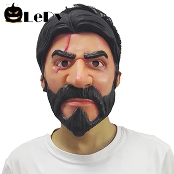 

John Wick Mask The Reaper Game Party Latex Cosplay Props Half Face Costume Masquerade Halloween Accessory