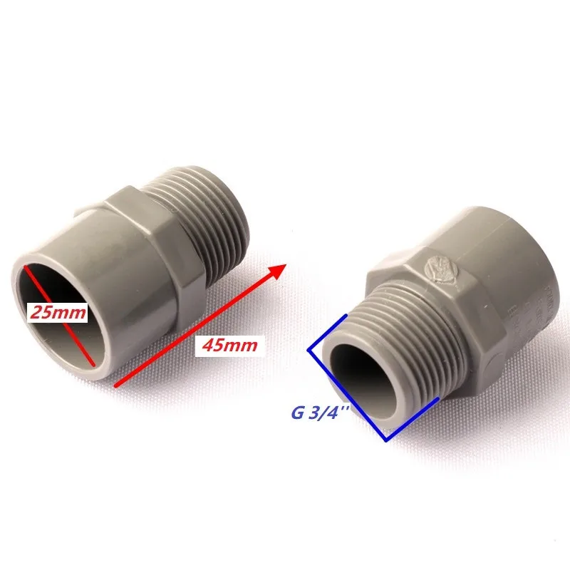 30 шт. внутренний диаметр. 25 мм-G 3/4 ''наружная резьба ПВХ трубы прямой разъем садовый фитинг для полива Фирменная Новинка утепленные трубки