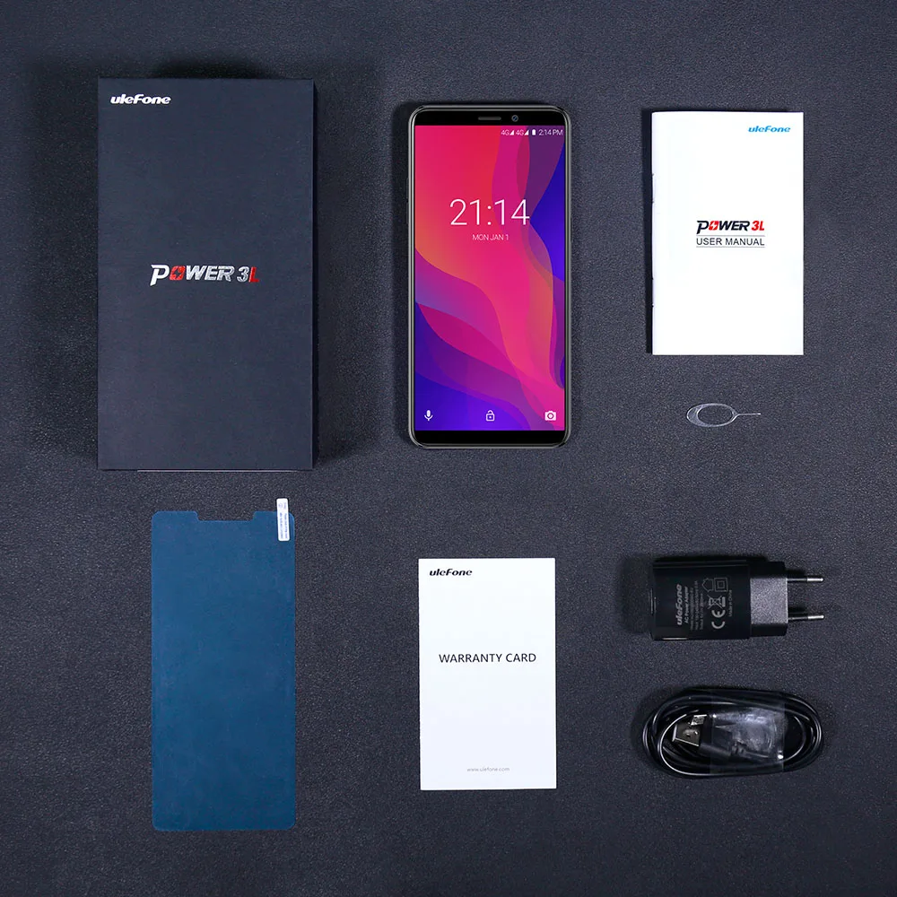 Ulefone power 3L 6," 18:9 HD смартфон 6350 мАч MT6739 Ouad Core 2 Гб 16 Гб Face ID Android 8,1 NFC 4G 13 МП мобильный телефон