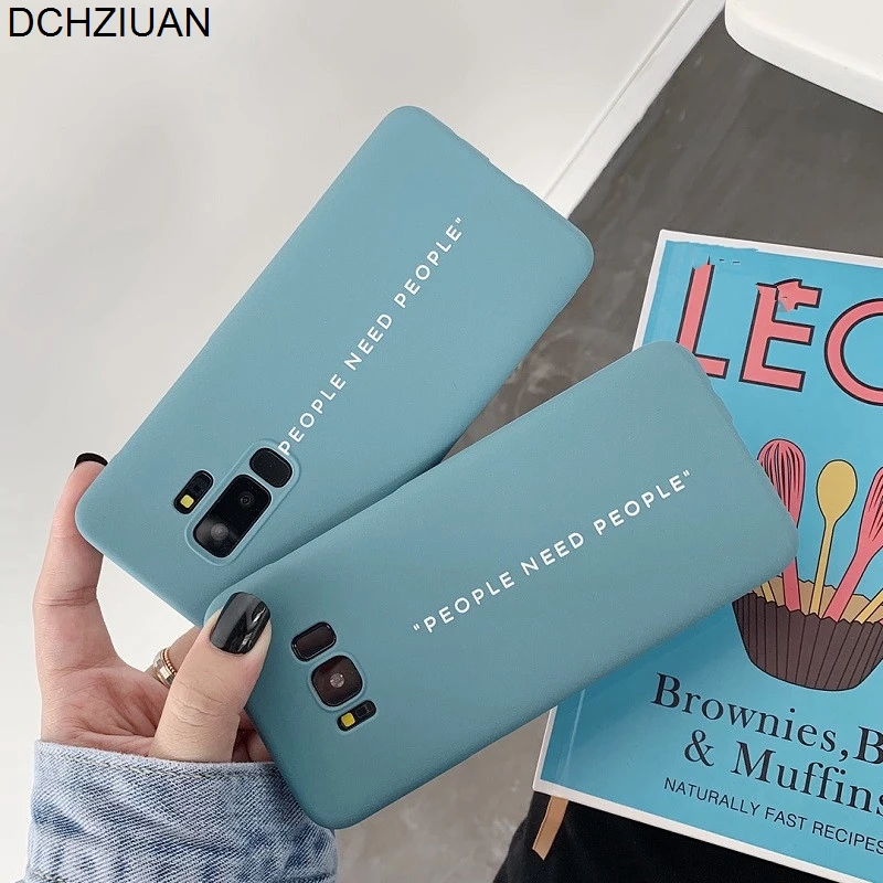 

DCHZIUAN Plain Fun Quote Phone Case For Samsung Galaxy S10 S8 S9 Plus Note 8 Note 9 Matte Hard Cover For Samsung S10 Plus Case