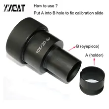Окуляр микроскопа держатель микрометра крепежный кронштейн 20,4 мм окулярный держатель для микроскопа Olympus CX22 CX31 CX41