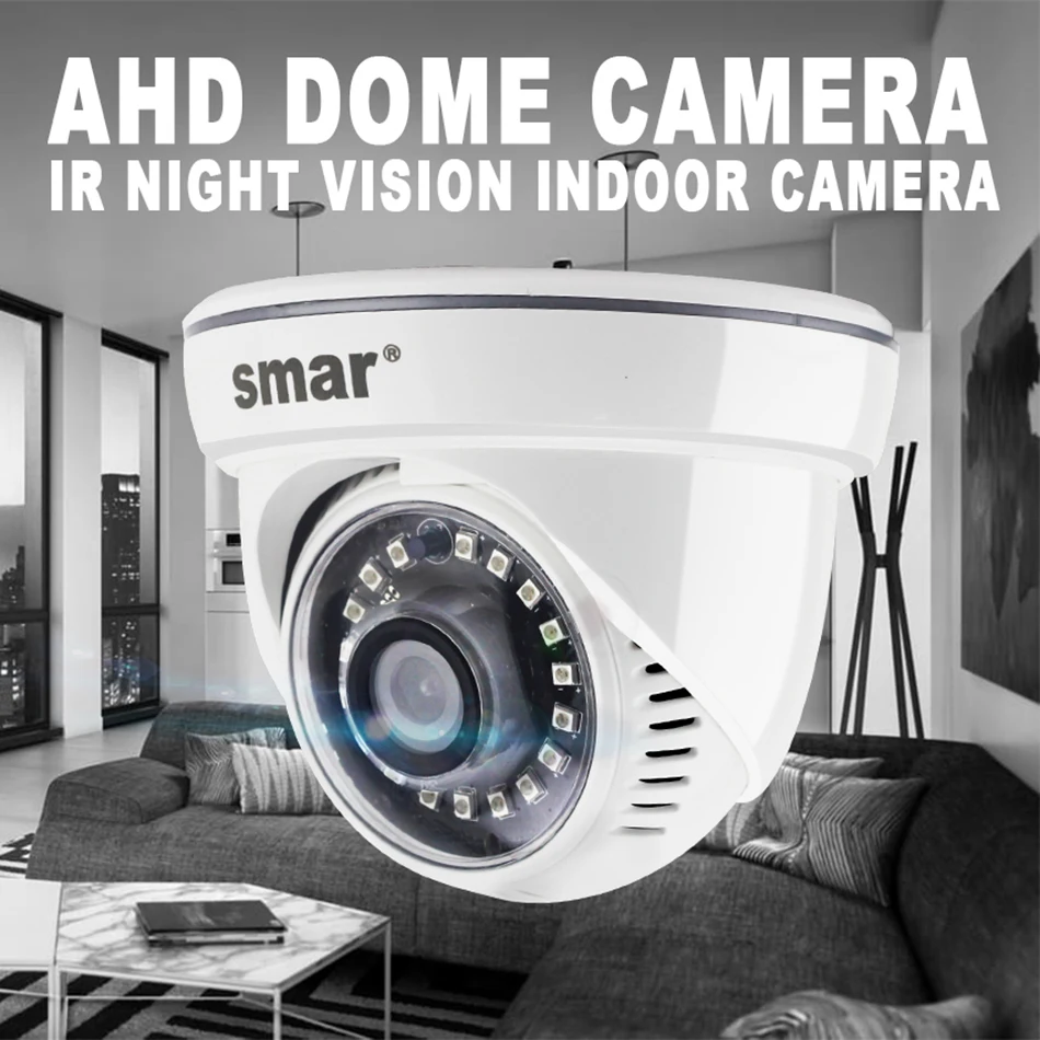 Smcctv AHD камера 4 МП Безопасности HD камера 1/" CMOS 18 шт. Nano IR Led ночное видение для помещений камера видеонаблюдения 3,6 мм объектив