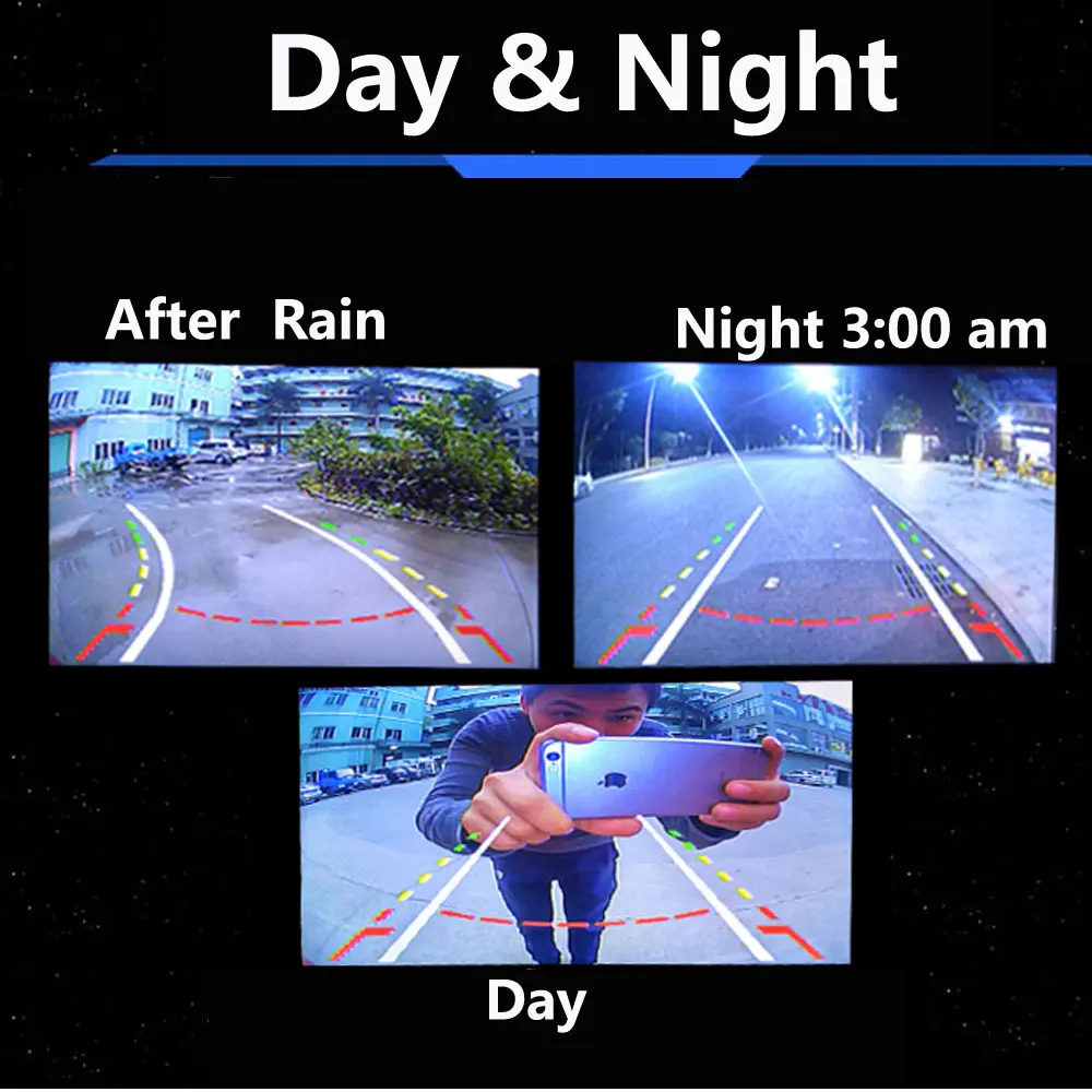

BYNCG Assistances Car Rearview Reverse Revering Rear View Camera CCD+LED Backup With 170 degree de re para auto night vision