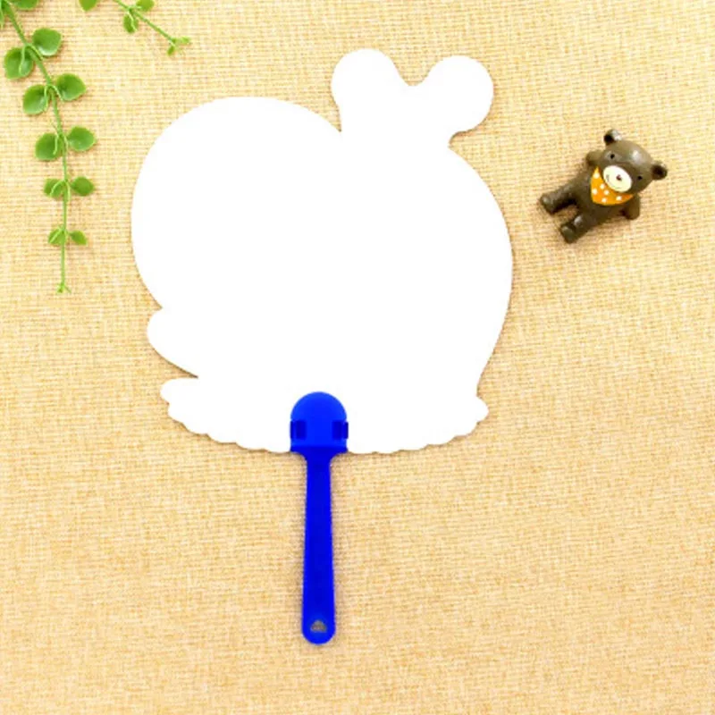 SaiZhi Круглый Вентилятор DIY картина игрушка ручная роспись пустой вентилятор белый вентилятор дворца вентилятор для детей детский сад творческая игрушка - Цвет: snails