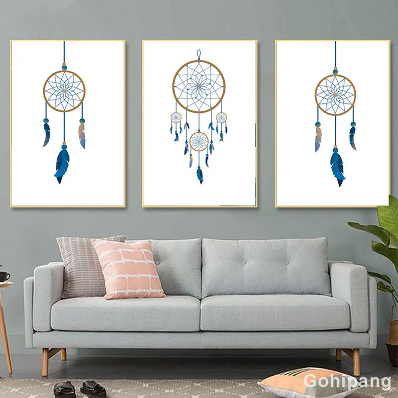 Nordic-Minimalism-Posters-and-Prints-Wall-Art-Sling-Woven-Feather-Pictures-for-Living-Room-Canvas-Painting (2)