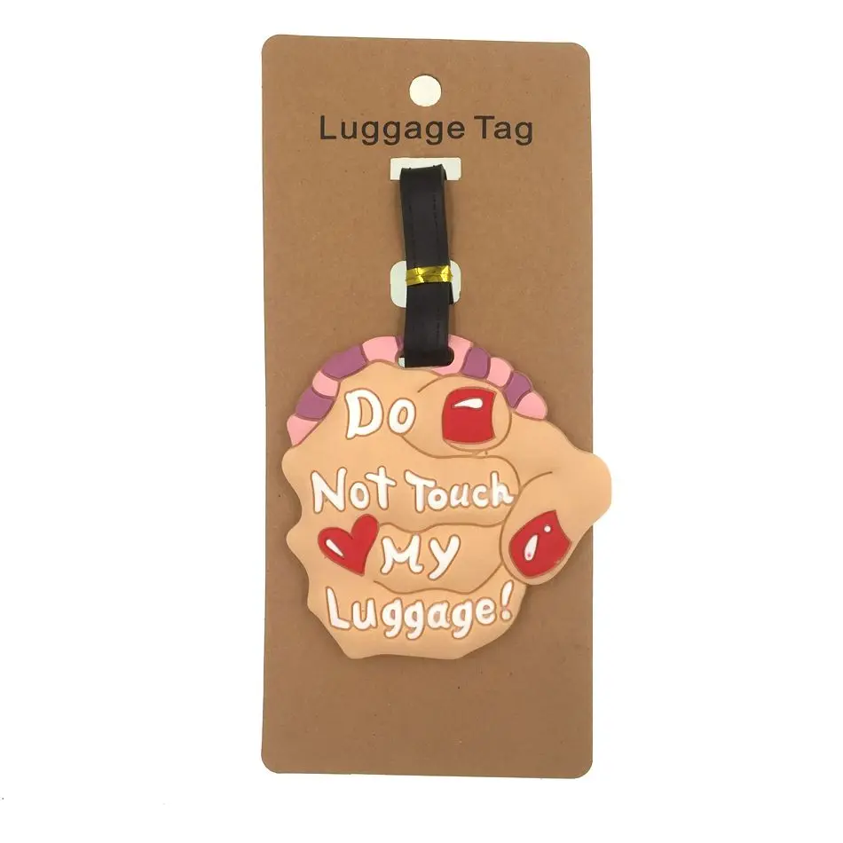 

DO NOT TOUCH MY LUGGAGE Luggage Tag Travel Accessories Silica Gel Suitcase ID Addres Holder Baggage Boarding Tags Portable Label
