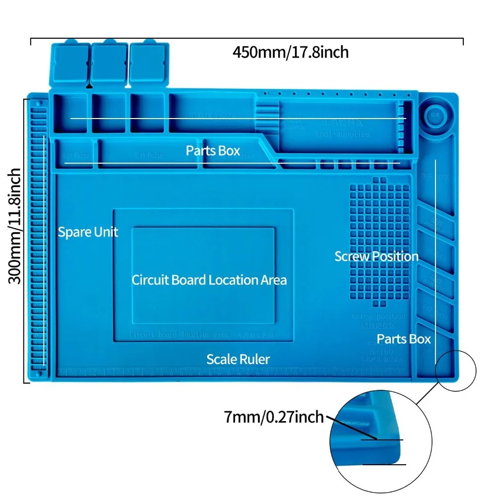 Heat Insulation Silicone Pad Desk Mat 02