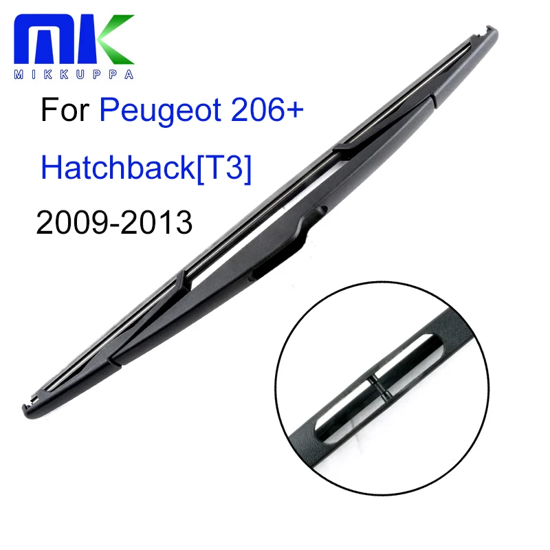 Mikkuppa Rear Wiper Blade For Peugeot 206+ Hatchback[T3] 2009 2010 2011