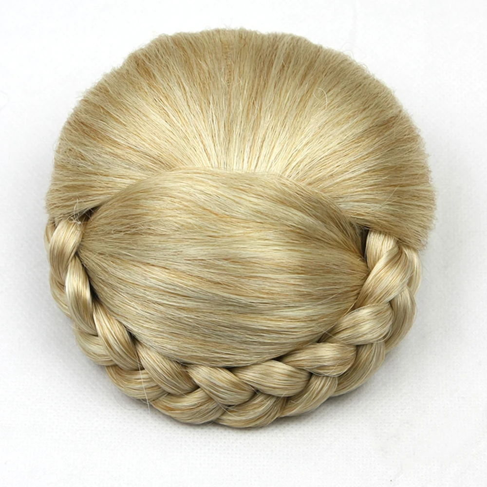 Womens Synthetic Fiber Braided Hair Extension Bun, Clip-in Hair Chignon For Women4 Womens Synthetic Fiber Braided Hair Extension Bun, Clip-in Hair Chignon For Women4