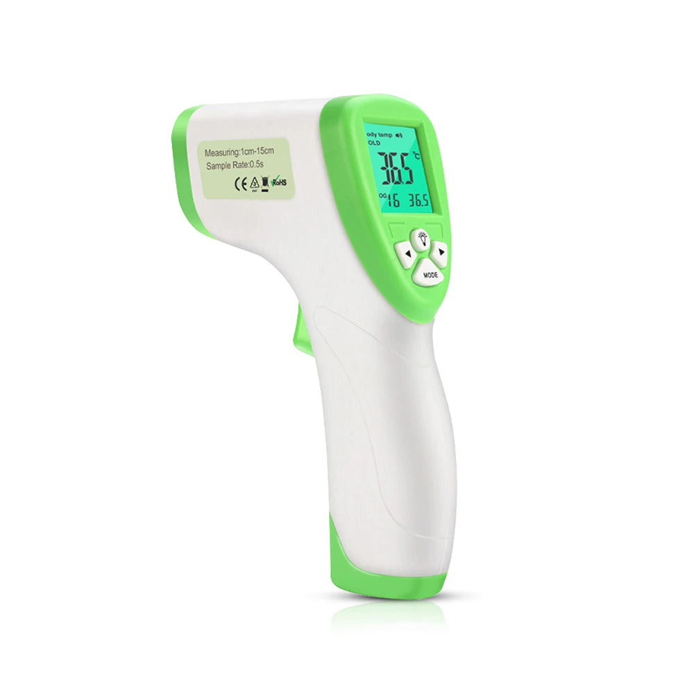 OLIECO Digital Automatic Infrared Forehead Non-contact Thermometer Gun Multi Function Baby Adult Temperature Measurement Device