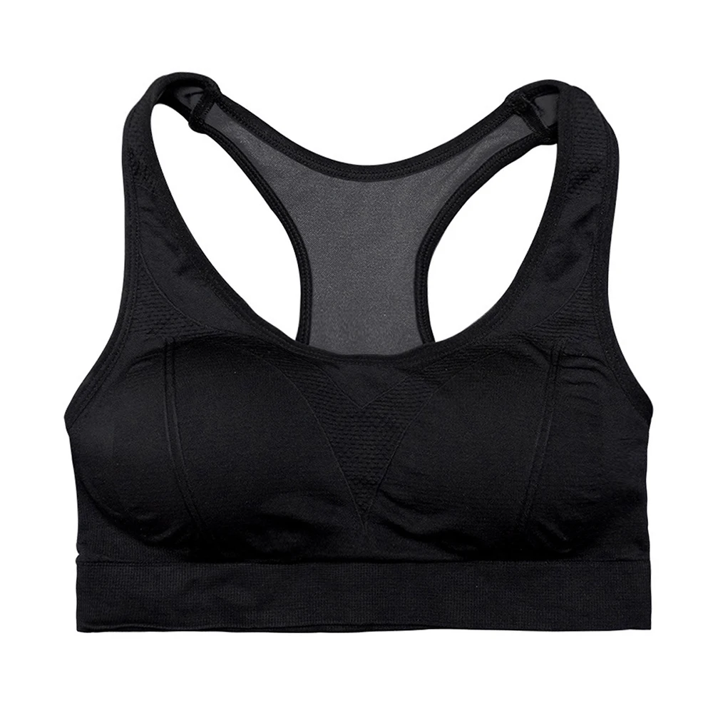 Fitness Yoga Push Up Sports Bra Women Gym Running Double Shockproof Yoga Fitness Sports Bra In